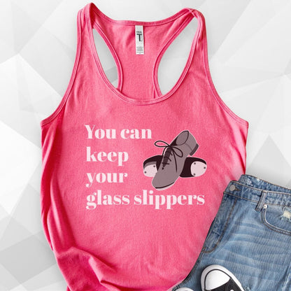 You Can Keep Your Glass Slippers Tank Top - solid hot pink.jpg