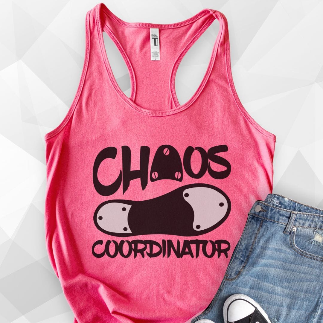 Chaos Coordinator Tank Top - Solid Hot Pink