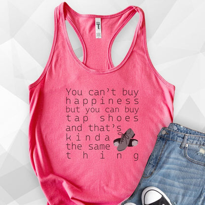 You Can Buy Tap Shoes Tank Top - Solid Hot Pink