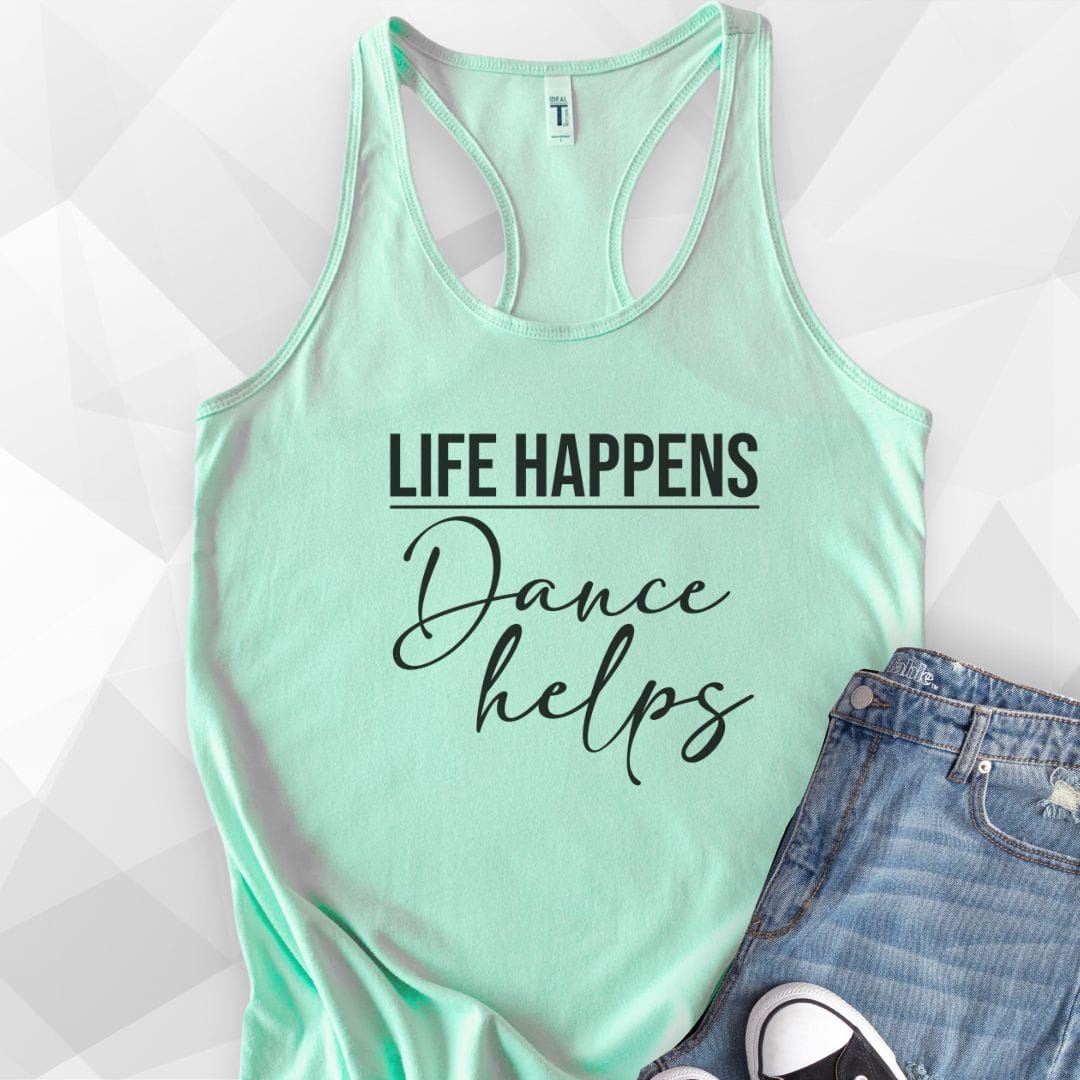 Life Happens Tank Top - Solid Mint