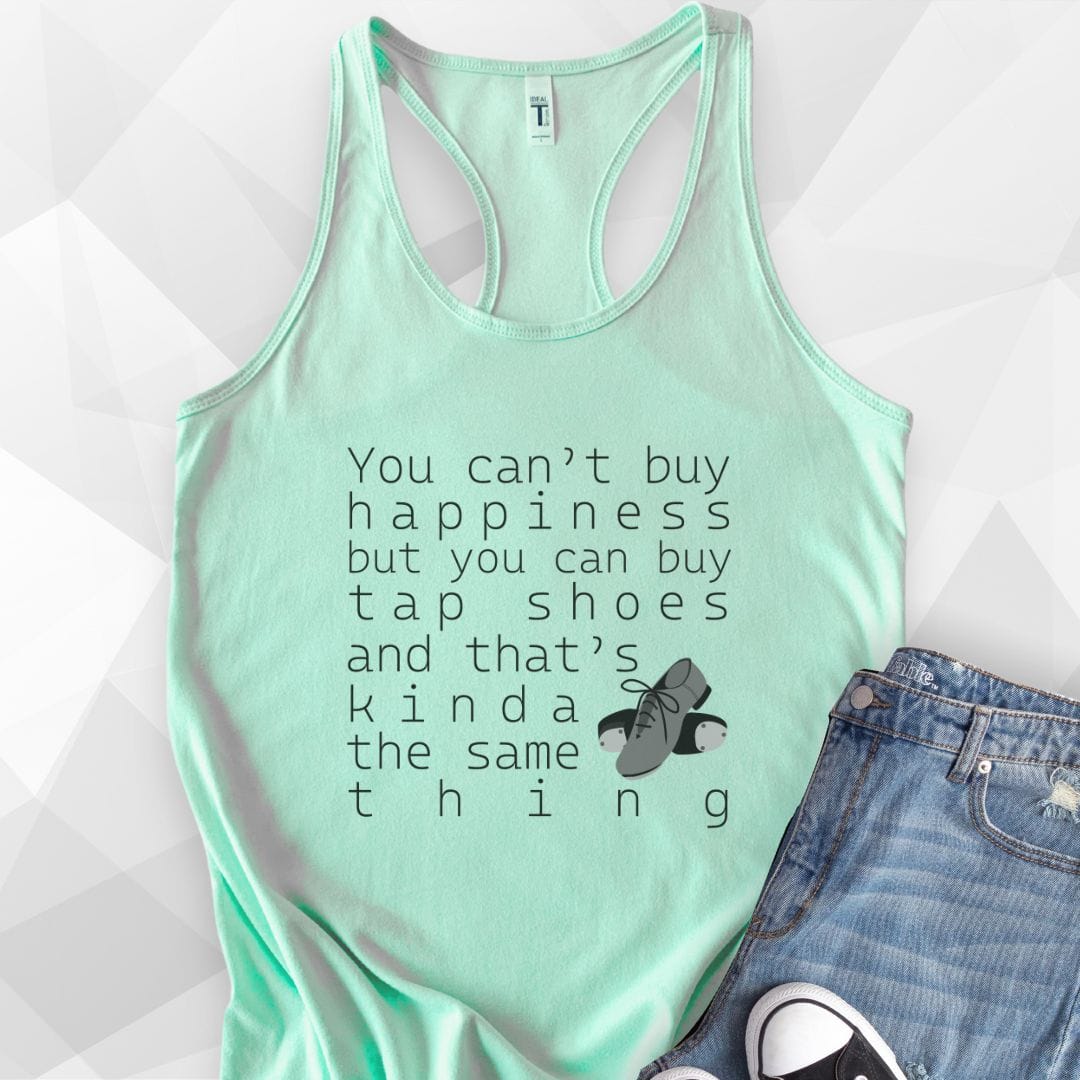 You Can Buy Tap Shoes Tank Top - Solid Mint