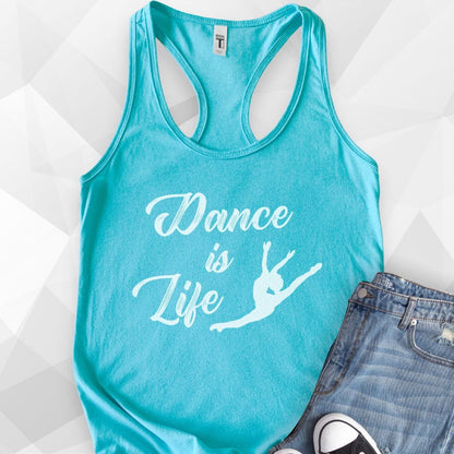 Dance Is Life Tank Top - Solid Tahiti Blue