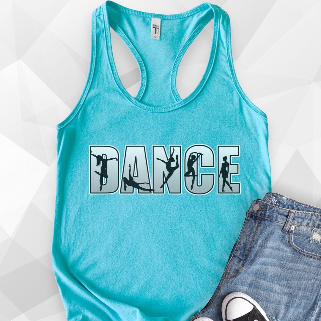 Dance Silhouettes Tank Top - tahiti blue