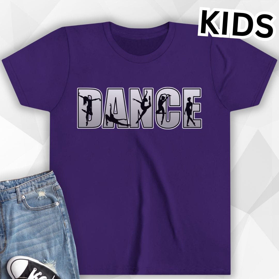 KIDS Dance Silhouettes T-Shirt - team purple