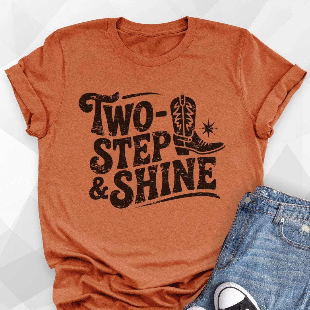Two Step and Shine T-shirt - Heather Autumn