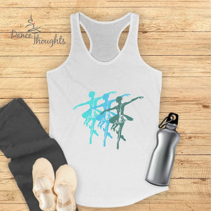 Blue Ballerina Trio Tank Top