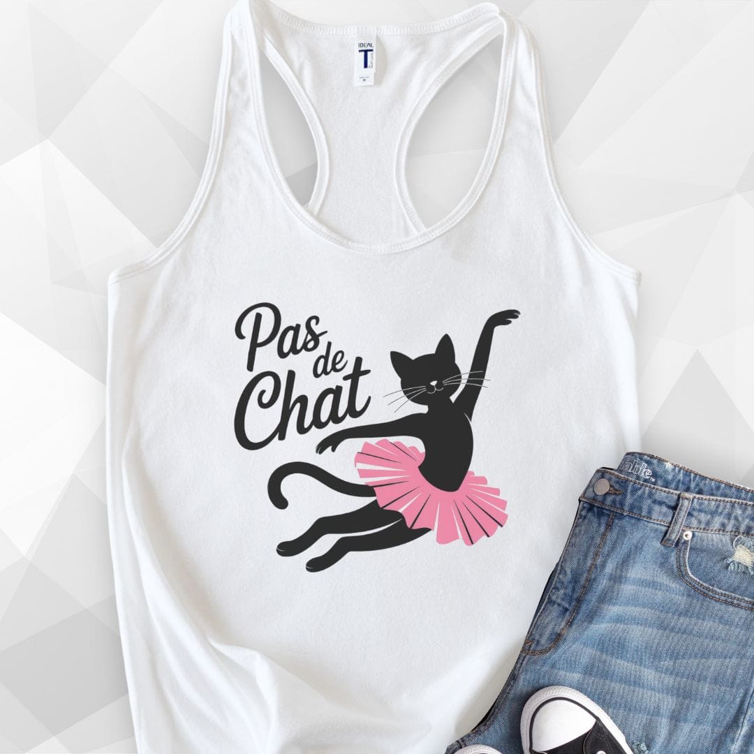 Pas De Chat Kitty Tank Top - white.jpg