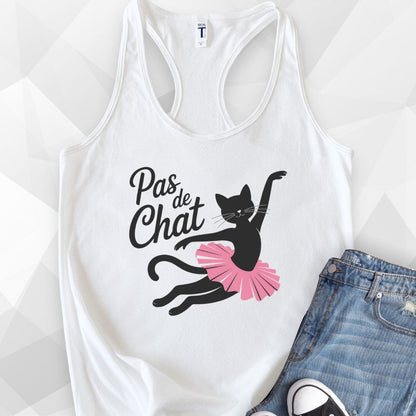 Pas De Chat Kitty Tank Top - white.jpg